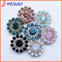 HESUOI 10PCS 14mm งานฝีมือ DIY ที่เป็นประกาย เครื่องประดับหมวก ปุ่ม พลอยเทียม ตกแต่งเสื้อผ้า หินแก้วคริสตัล