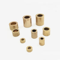 10Pcs 3mm 4mm 5mm ID Brass Sleeve Oil Powder Metallurgy Bearing Guide Bush 6mm-9mm OD 4mm-10mm Height