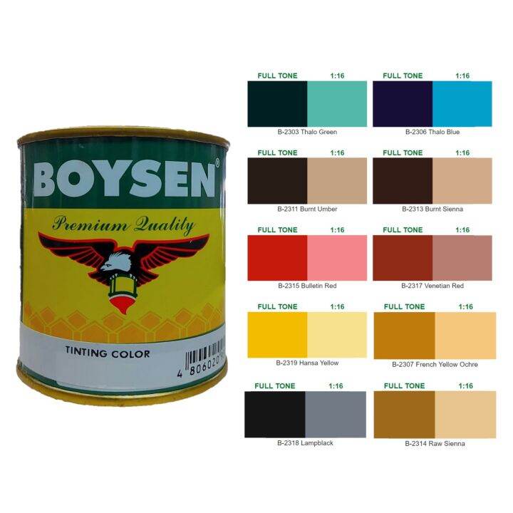 Boysen Oil Tinting Color Paint (Available in Different Colors) - 1/4L ...