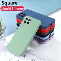 ✾✴❀ ( ready Stock ) Samsung Galaxy A22 A12 A42 M32 M22 4G 5G Square Silicone Phone Case Camera Protection Couple Soft Casing Back Shockproof Cases Cover