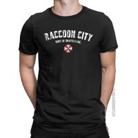 MenS Raccoon City Home Of Umbrella T Shirt Clothing Awesome Classic Short Sleeve Crewneck Tees Plus Size T-Shirt 【Size S-4XL-5XL-6XL】