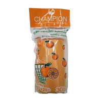 CHAMPION ถุงขยะกลิ่นส้มขนาด18x20นิ้ว ส้ม