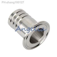 19MM 3/4 quot; Stainless Steel 304 Sanitary Hose Barb Pipe Fittings Tri Clamp OD 50.5MM Ferrule