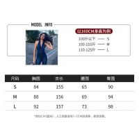 CLOUD4D-VCollar Zipper Sleeveless Top European and American Workwear Dark Slim Fit Slimming Denim Jumpsuit Womens Autum