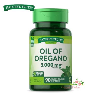 Natures Truth Oil Of Oregano 1,500 mg 90 Quick Release Softgels น้ำมันออริกาโน่สกัด 1,500 มิลลิกรัม 90 ซอฟท์เจล