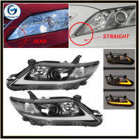 Vland LED Projector ไฟหน้าแบบไดนามิก DRL Clear Lens พอดีสำหรับ Camry XV40 2010‑2011 LHD