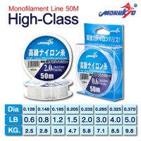 MK High Class Monofilament Line 50 M สายเอ็น มารูเกียว ม้วน 50 เมตร