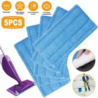 5pcs Microfiber Mop Pads Replacement Reusable Washable Replaceable Compatible For Swiffer Wetjet Mop