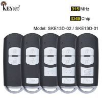 KEYECU 315MHz ID49 Chip Model: SKE13D-01 / SKE13D-02 Replacement Smart Remote Car Key Fob for Mazda CX-5 CX-3 Speed 3