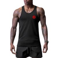 New Gym Bodybuilding Men Absorb Sweat Quick Dry Casual Sleeveless Tank Tops Summer Breathable Cool Feeling Slim Fit Muscle Shirt