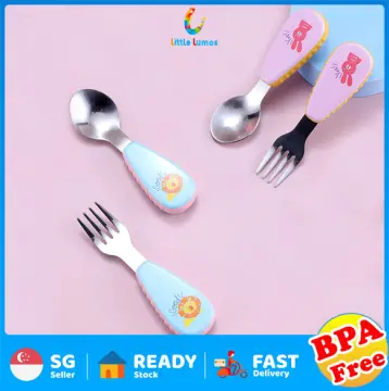 Cartoon Toddler Utensil Set, Kid Spoon And Fork Set, Stainless