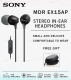 SONY MDR-EX15AP/ MDR-EX255AP หูฟังแบบเสียบหูหูฟัง Sony พร้อมไมโครโฟน