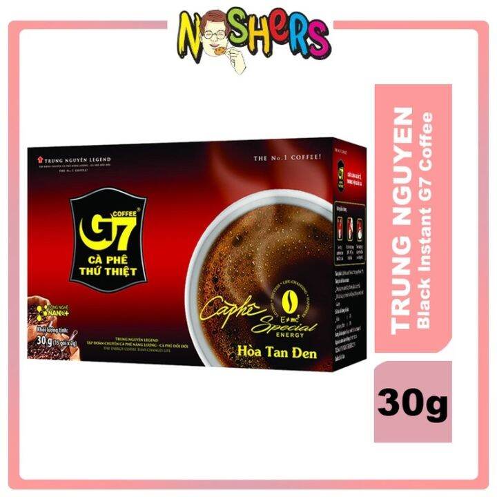 Noshers Trung Nguyen G7 Black Instant Coffee 3 in 1 Ca Phe Thu Thiet ...