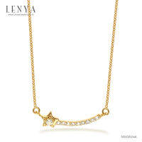 Lenya Jewelry  สร้อยคอเงินแท้ 925 ในรูปแบบที่น่ารัก ดีไซน์เรียบเก๋ สไตล์เกาหลี เพิ่มเสน่ห์สุดน่ารักเหมาะกับสาวทุกบุคลิก