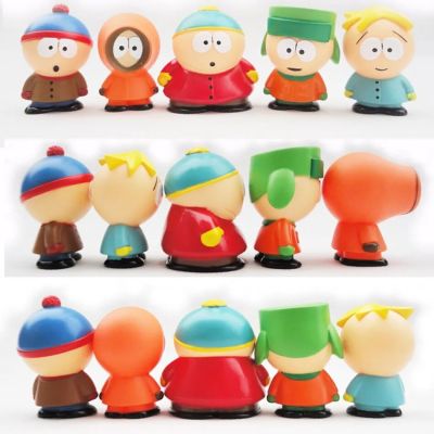 6cm 5PCS Set Southern North Park Action Figure Toy Stan Eric Creative Austral Park Doll Gift for Kids Home Decoration Moldel