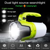 80W Super Bright LED Flashlight USB Rechargeable Searchlight Lantern Portable Work Light 3 Modes Emergency Light Tent Lamp