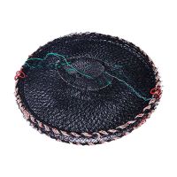 Net Fishing Crab Crawfish Folded Lobster Fish Bait Crayfish Mesh Trap Cast Cageshrimp Collapsible Traps Minnow Blue Foldable