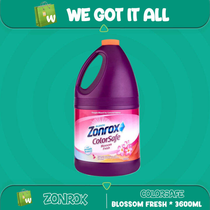 Zonrox Bleach Color Safe Bossom Fresh 3600ml 1 Gallon Lazada PH