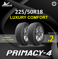 Michelin 225/50R18 PRIMACY 4 ยางใหม่ ผลิตปี2023 ราคาต่อ2เส้น มีรับประกันจากมิชลิน แถมจุ๊บลมยางต่อเส้น ยางมิชลิน ขอบ18 225/50R18 PRIMACY 4ST จำนวน 2 เส้น