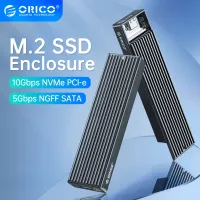 M2 ORICO เคส SSD USB ชนิด Nvme Gen2 10Gbps เอสเอสดีของเครื่องพีซีเคส SSD M2 SATA NGFF 5Gbps M.2 NVME กล่องดิสก์ M.2เคส SSD