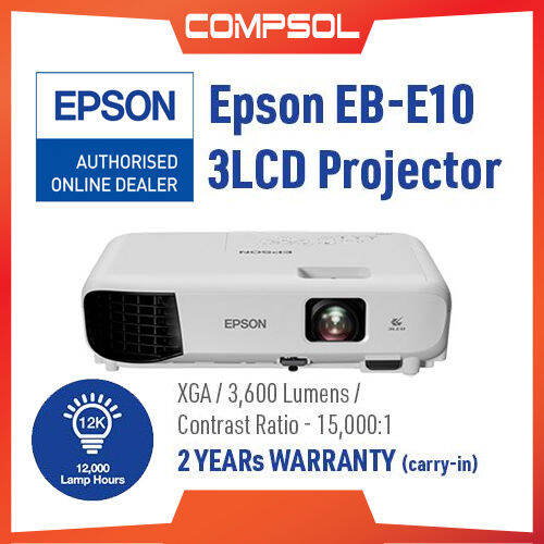 Epson EBE10 XGA 3LCD Projector Lazada