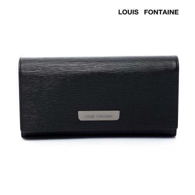 LOUIS FONTAINE กระเป๋าสตางค์พับยาว 3 พับ รุ่น BELLA - สีดำ ( LFW0043 )