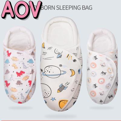 AOV ห่อนอนสบายถุงนอนสำหรับเด็กถุงนอนทารกแรกเกิดผ้าห่มเด็กดักแด้ซองจดหมายผ้าฝ้าย100% 0-3เดือนผ้าห่อตัวเด็กห่อตัวถุงนอนแบบห่อ