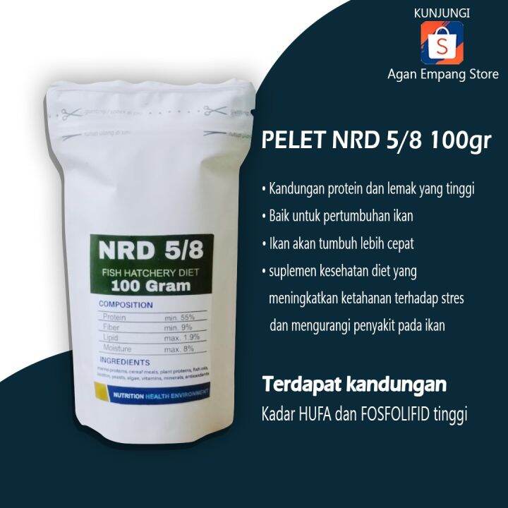 Pelet Nrd Micron Gram Nrd Pakan Ikan Hias Pelet