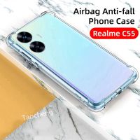 Realme C55 C53เคส Narzo N53 NFC เคสโทรศัพท์ซิลิโคน2023โปร่งใสแฟชั่นกันกระแทก C53 C55 Narzo N53 NFC 4G ฝาหลังป้องกันการตกกันกระแทกแบบใส