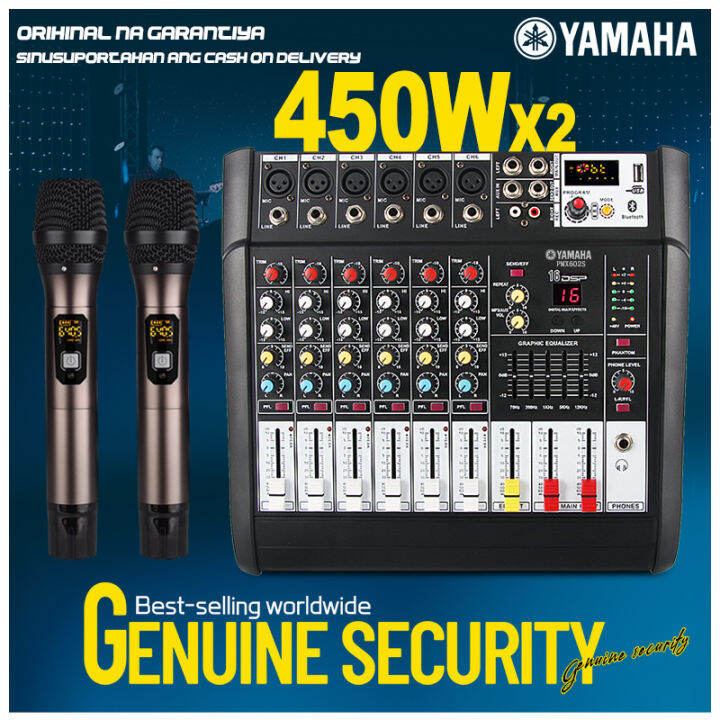 [genuine] Yamaha Pmx602d Pmx602s Audio Mixer 450w*2 High Power 