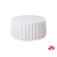 ผ้าคลุมโต๊ะกลม รุ่น TC-120 ขนาด 75 x 270 x 270 ซม. สีขาว Tablecloths  +++ +++ +++ บริการเก็บเงินปลายทาง +++ +++ +++