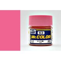 สีสูตรทินเนอร์ Mr.Hobby สีกันเซ่ C63 Pink Gloss 10ml