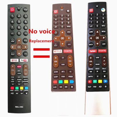 Huayu new RM-L1592 universal FOR Skyworth Android LCDLED Smart TV Remote Control With Netflix, YouTube, Google Play Button Can be used with similar shapes