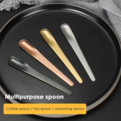 Ice Cream Spoon Tableware Mini Tea Spoon Teaspoon Coffee Spoon Stainless Steel Spoon Titanium Plated Spoon