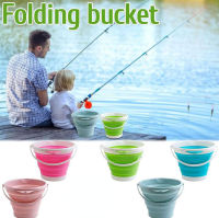 Collapsible Bucket Durable Pop Up Bucket With Watertight Fabric Holds 10L Of Water Great For RVs Camping Fishing Boating, Hiking