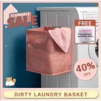 【Ready Stock】Cloth Large-Capacity Waterproof Folding Dirty Laundry Basket Hangable