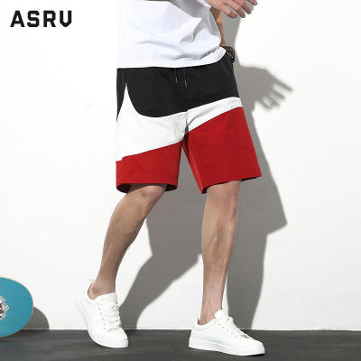 ASRV กางเกงขาสั้น ผช กางเกงวอม กางเกงขาสั้นผู้ชาย กางเกงผู้ชาย คร็อปแพนท์ระบายอากาศของผู้ชายทรงหลวมกางเกงขาสั้นยืดได้บล็อกสี