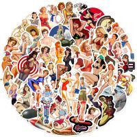 10/30/50pcs Hot World War II Sexy Pin up Girl Poster Stickers Bomb DIY Laptop Motorcycle Luggage Skateboard Kid Decal Sticker Stickers