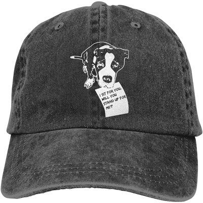 Unisex Dog Lover Vintage Washed Twill Baseball Caps Adjustable Hats Funny Humor Irony Graphics Of Adult Gift Black