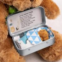 Cute Little Bear Hug Plush Soft Toys Velvet Dolls Gifts Mini Teddy Bear In Bed Christmas Birthday Gift For Kids Children