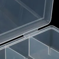 Uaifo ช่องกริด6ช่องกล่องเก็บของพลาสติกกล่องเครื่องมือที่ใช้งานได้จริงภาชนะจัดระเบียบ