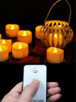 12PCS LED Candle Lights Tealight With Remote Battery Powered Small Tea Lights Party Candles Electronic Candles For Wedding Lover