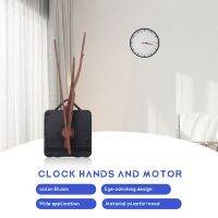 4Pcs Long Shaft Wall Clock Movement Mechanism with 4 Types 12 Inch Walnut Wood Quartz Clock Parts Replacement