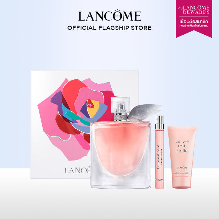 lancome-ชุดของขวัญ-la-vie-est-belle-edp100ml-special-set-ลังโคม-น้ำหอมกลิ่นดอกไม้-100ml-amp-โลชั่น-la-vie-est-belle-100ml-amp-น้ำหอม-mini-size-10ml