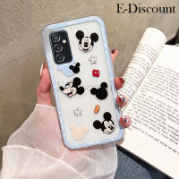 เคสโทรศัพท์ใหม่สำหรับฝาครอบ Samsung Galaxy M34 เคสลายการ์ตูนน่ารักสไตล์ร้อนแรงเคสคู่โปร่งใส TPU สำหรับ Galaxy M34