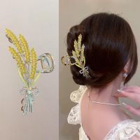 Korean New Luxury High Quality Rhinestone Ear Hair Clip Headgear Grab Clip Large Shark Clip Exquisite Hair Clip