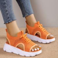 Zapatos Mujer รองเท้าแตะสำหรับผู้หญิง,2023รองเท้าลำลองเปิดนิ้วเท้ารองเท้าเสริมส้นพื้นรองเท้ารองเท้าแตะชายหาดฤดูร้อน