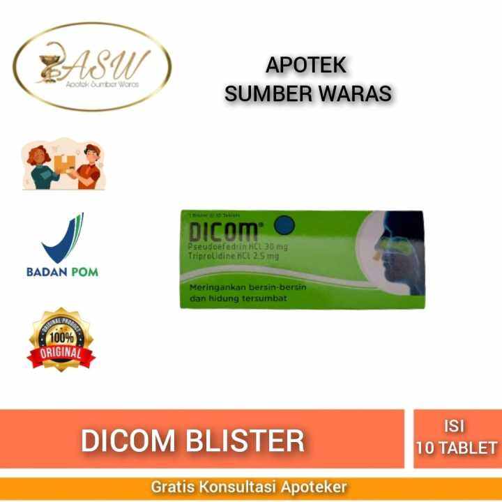 DICOM TABLET STRIP ISI 10 TABLET/ Obat Flu | Lazada Indonesia