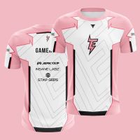 2023 new arrive- xzx180305   2021 Efficiency Gaming Pink esports jersey, csgo LOL 3D printed crew neck tee, boy to adult oversized