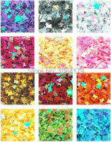 Charms1200PCSชุด12สีปฏิบัติเล็บผีเสื้อตกแต่ง